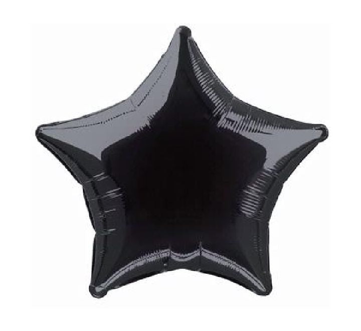 20” black star foil balloon