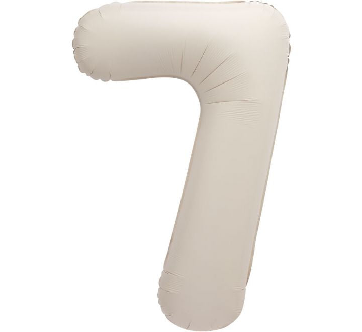 34” Unique Nude number 7 foil balloon