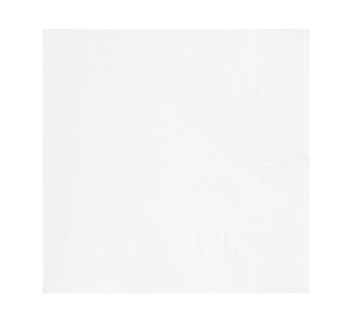 Unique (20) 33cm 2PLY BRIGHT WHITE L/NAPKINS