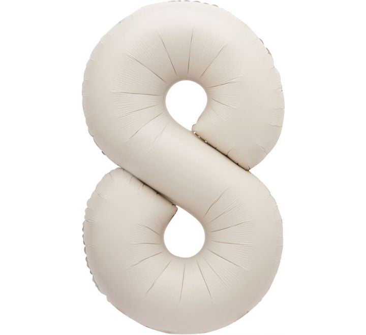 34” Unique Nude number 8 foil balloon