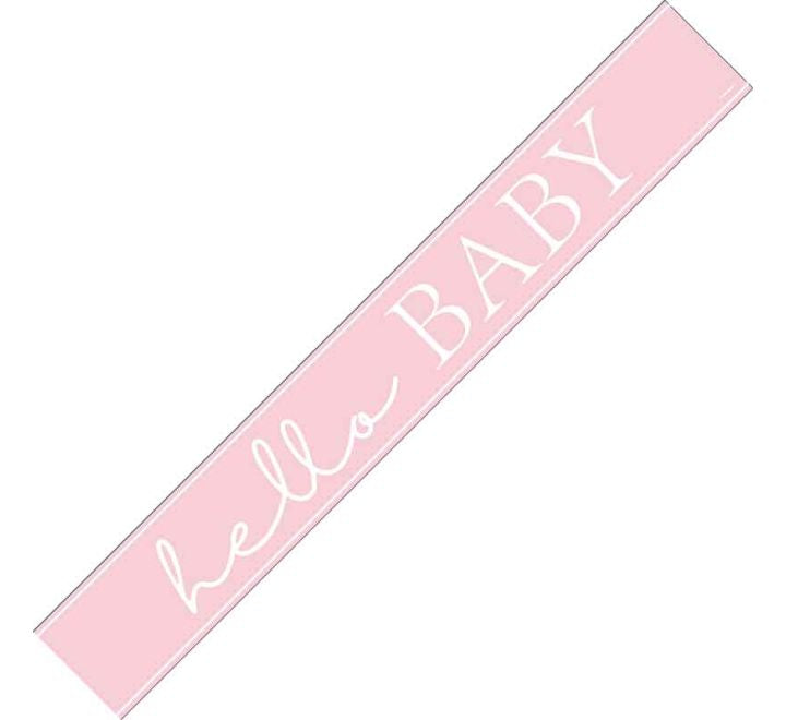9ft Oh baby pink Banner