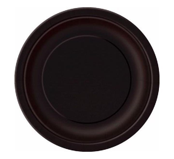Unique (16) 9IN BLACK PLATES