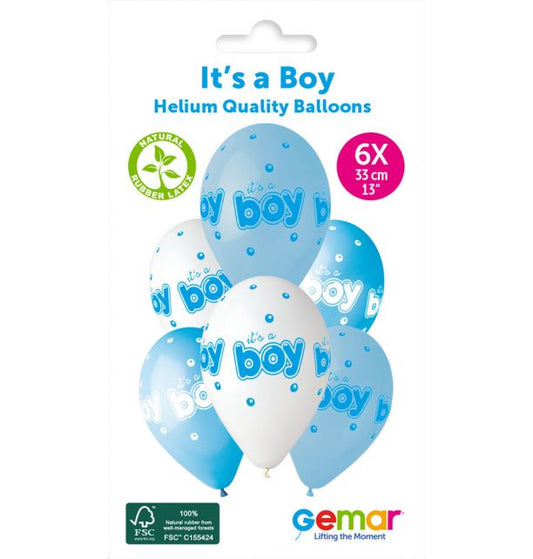 Gemar 13" It'S A Boy & Bubble #943 GS120 6pcs