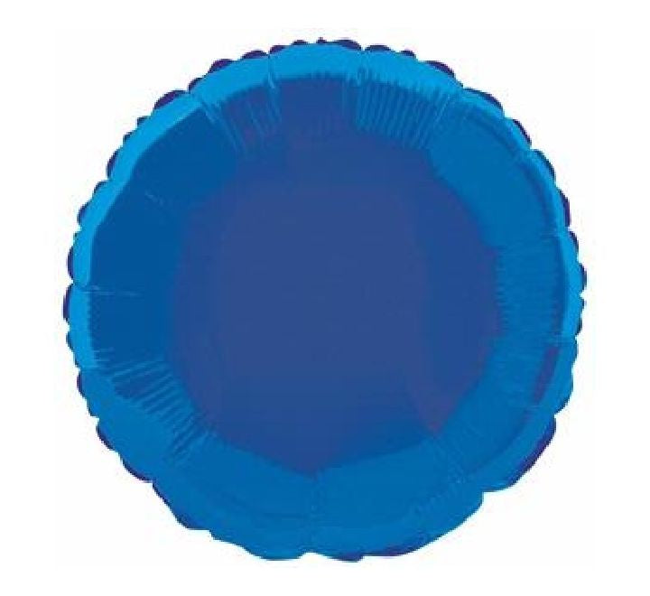 18” royal blue round foil balloon