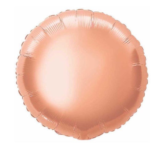18” rose gold round foil balloon
