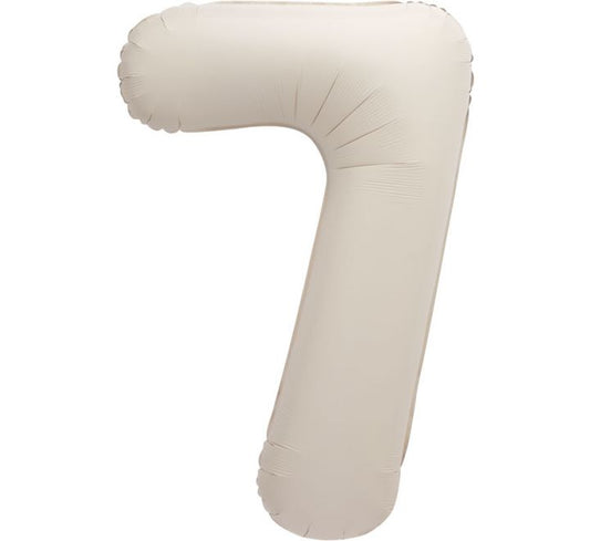 34” Unique Nude number 7 foil balloon