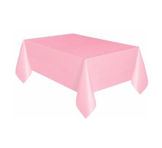 Unique lovely pink rectangle plastic table cover  (STANDARD PACKAGING)