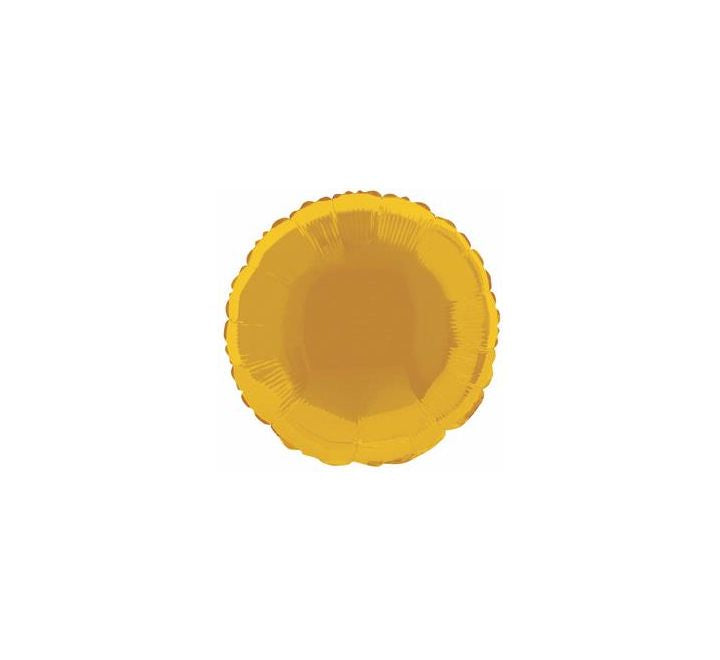 18” gold round foil balloon