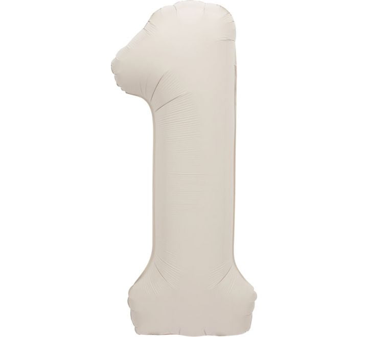 34” Unique Nude number 1 foil balloon