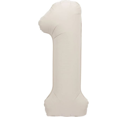 34” Unique Nude number 1 foil balloon