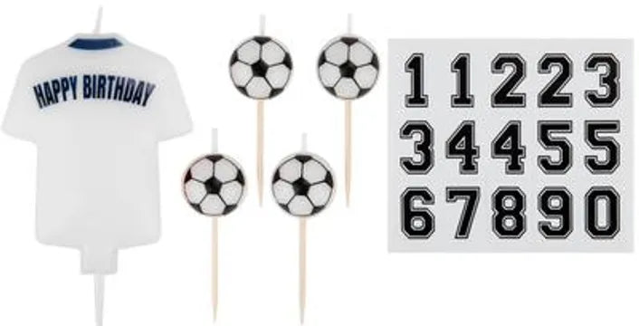 8cm Football Shirt Candle white