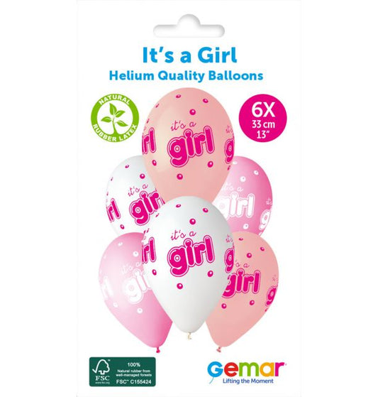 Gemar 13" It'S A Girl & Bubble #942 GS120 6pcs