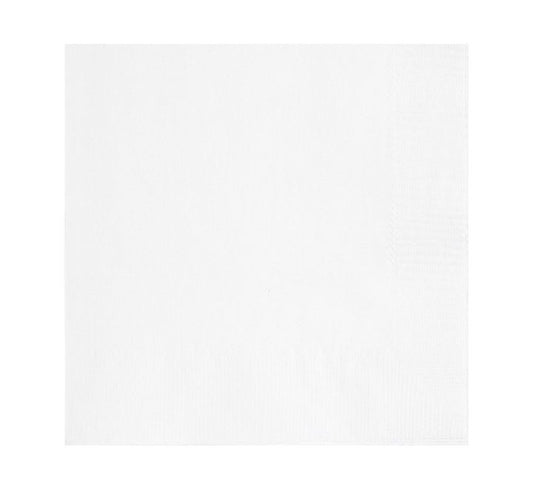 Unique (20) 33cm 2PLY BRIGHT WHITE L/NAPKINS