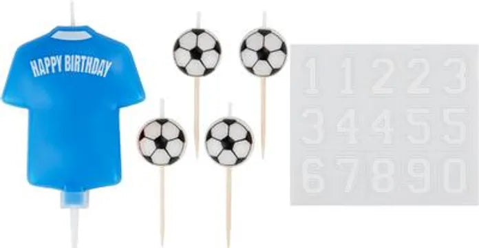 8cm Football Shirt Candle light blue