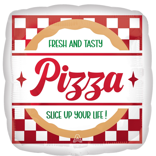 18” pizza party birthday foil balloon
