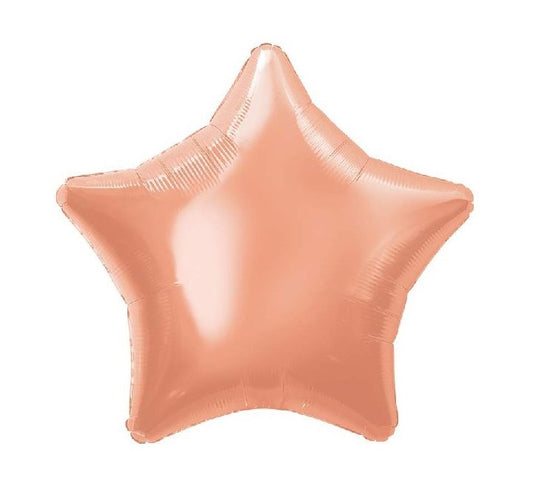 20” rose gold star foil balloon