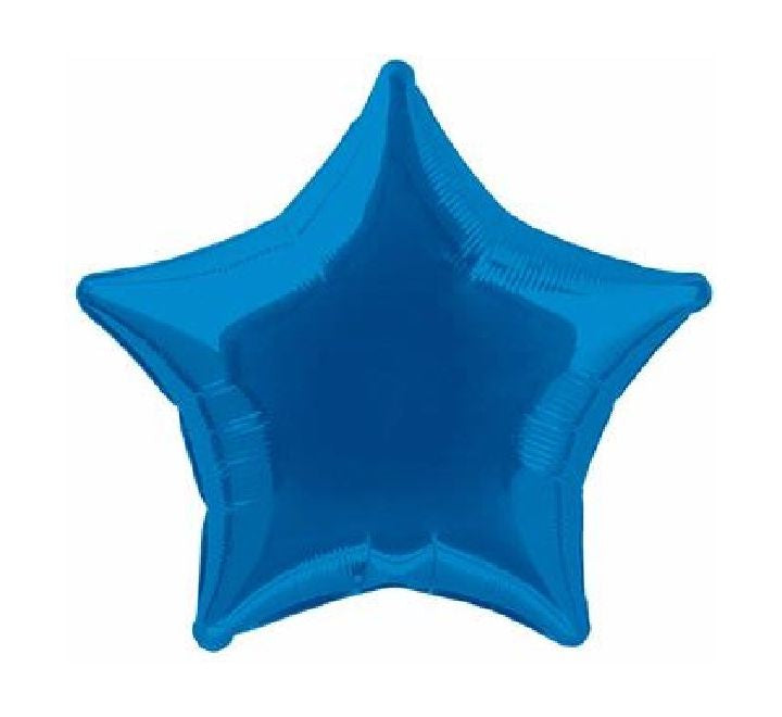 20” royal blue star foil balloon