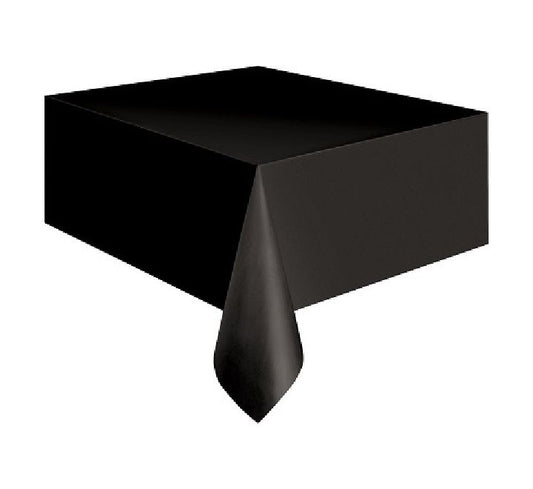 Unique black rectangle plastic table cover  (STANDARD PACKAGING)