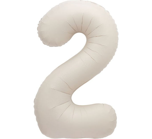 34” Unique Nude number 2 foil balloon