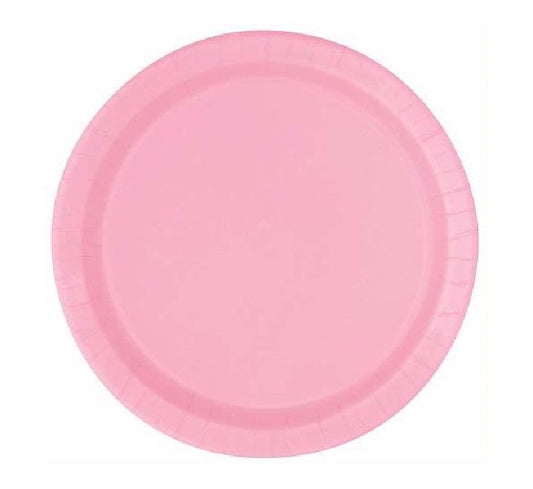 Unique (16) 9IN LOVELY PINK PLATES
