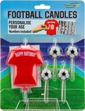 8cm Football Shirt Candle Red