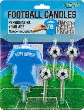 8cm Football Shirt Candle light blue