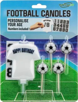 8cm Football Shirt Candle white