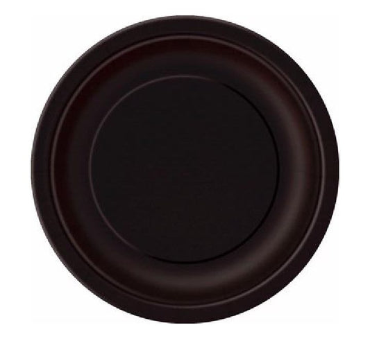 Unique (16) 9IN BLACK PLATES