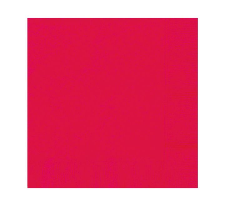 Unique (20) 33cm 2PLY RED L/NAPKINS