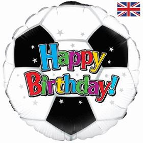 18” football birthday foil balloon