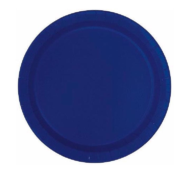 Unique (16) 9IN NAVY PLATES