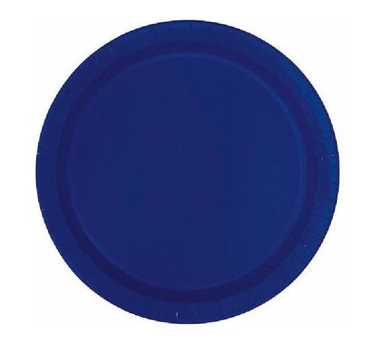 Unique (16) 9IN NAVY PLATES